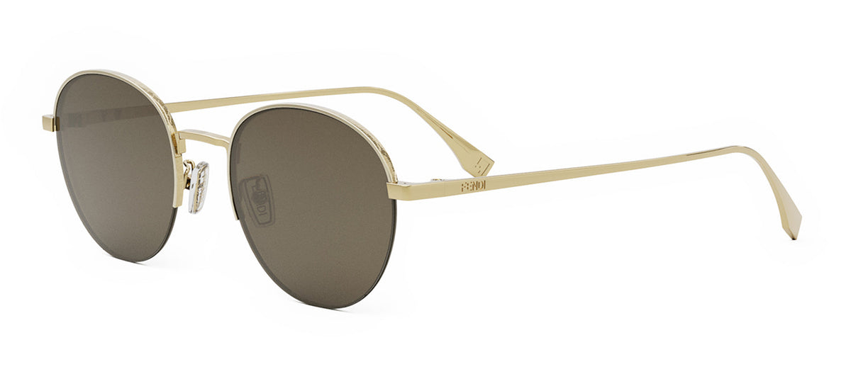 Torquoise Fendi 33mm popular Round Sunglasses