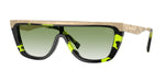13598E - Green Havana / Clear Gradient Green