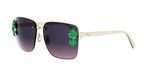 B0G2 - Metal Shiny Gold with Violet Gradient lenses /