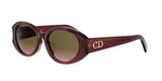 35A2 - Acetate Shiny Red with Grey Gradient lenses /