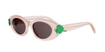 40F0 - Acetate Shiny Rose with Brown Normal lenses /