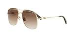 B0F1 - Metal Shiny Gold with Brown Gradient lenses /