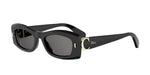 10A0 - Acetate Shiny Black with Grey Normal lenses /