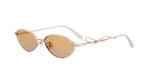 D0L6 - Metal Shiny Rose with Gold Mirror lenses /