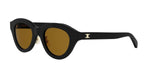 01J - Acetate Shiny Black with Brown Normal lenses /