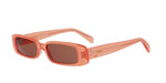 42S - Acetate Shiny Orange with Rose Normal lenses /