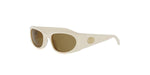 25J - Acetate Shiny White with Brown Normal lenses /