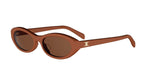 42E - Acetate Shiny Orange / Brown