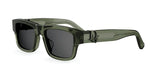 55A0 - Acetate Shiny Green with Grey Normal lenses /