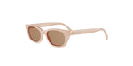 72E - Acetate Shiny Rose with Brown Normal lenses /