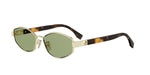 30N - Metal Shiny Gold with Green Normal lenses /