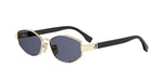 30V - Metal Shiny Gold with Blue Normal lenses /