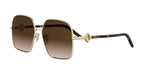 30F - Metal Shiny Gold with Brown Gradient lenses /