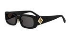 01A - Acetate Shiny Black with Grey Normal lenses /