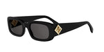 01A - Acetate Shiny Black with Grey Normal lenses /