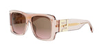 72F - Acetate Shiny Rose with Brown Gradient lenses /