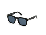 01V - Shiny Black / blue polarized