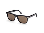 01H - Shiny Black / Shiny Black / brown polarized