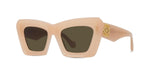 72E - Acetate Shiny Rose with Brown Normal lenses /