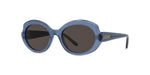 84E - Acetate Shiny Blue with Brown Normal lenses /