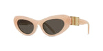 72E - Acetate Shiny Rose with Brown Normal lenses /