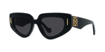 01A - Acetate Shiny Black with Grey Normal lenses /