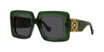 98A - Acetate Shiny Green with Grey Normal lenses /
