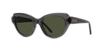 20N - Acetate Shiny Grey with Green Normal lenses /