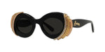 01A - Acetate Shiny Black with Grey Normal lenses /