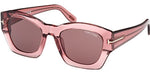72E - Shiny Dark Pink / brown