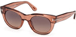 45T - Shiny Light Brown / gradient bordeaux