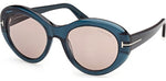 87E - Shiny Turquoise / brown
