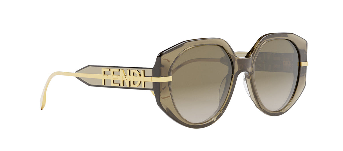 Fendi FE40040U Round Sunglasses