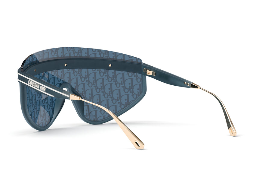 Christian Dior Diorclub 54mm Sunglasses in Shiny Blue /Blue Mirror