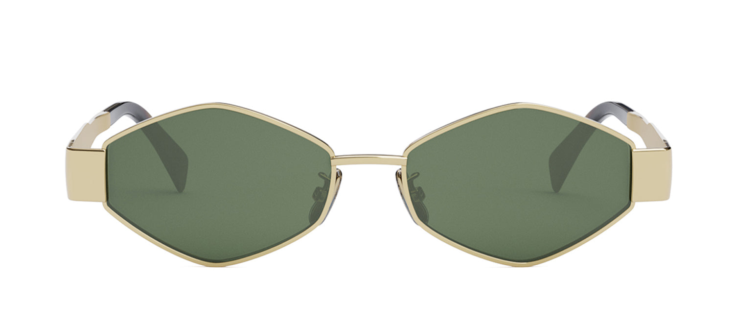 Celine METAL TRIOMPHE CL 40254U 30N Geometric Sunglasses