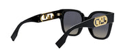 Fendi O'LOCK FE 40063I 01D Oversized Square Polarized Sunglasses