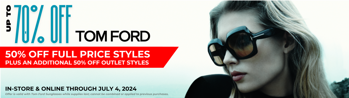SUMMER STEAL! Shop 50% Off All Tom Ford Sunglasses!