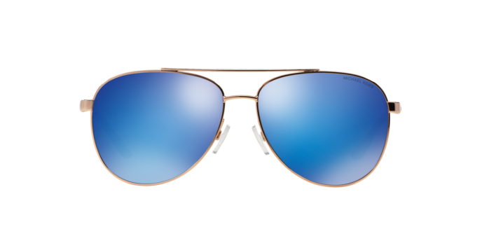 104525 - Rose Gold/White / Blue Mirror