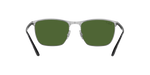 9144P1 - Black On Silver / Dark Green Polarized+