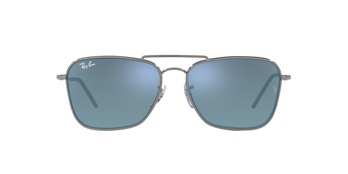 004/GA - Gunmetal / Light Blue