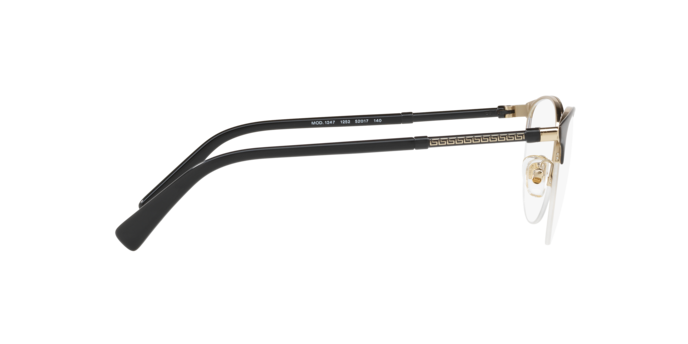 1252 - Black/Pale Gold / Demo Lens
