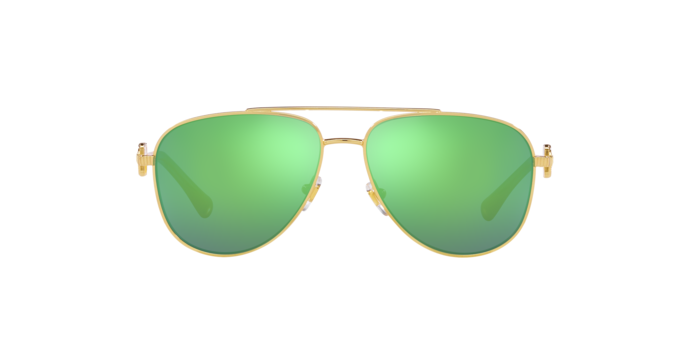 10023R - Gold / Light Green Mirror Green