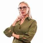 Brown/Demo glasses