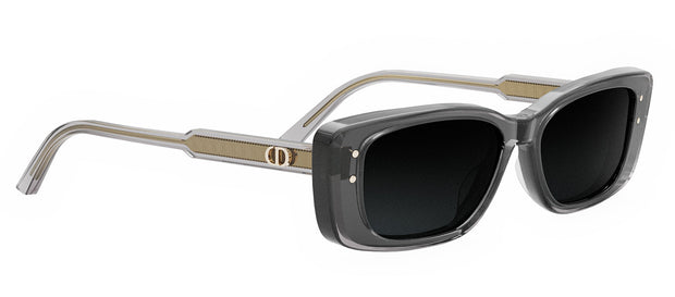 DiorHighlight S2I Transparent Gray and Light Gray Rectangular Sunglasses