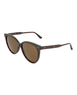 Bottega Veneta BV0119S 004 Cat Eye Sunglasses