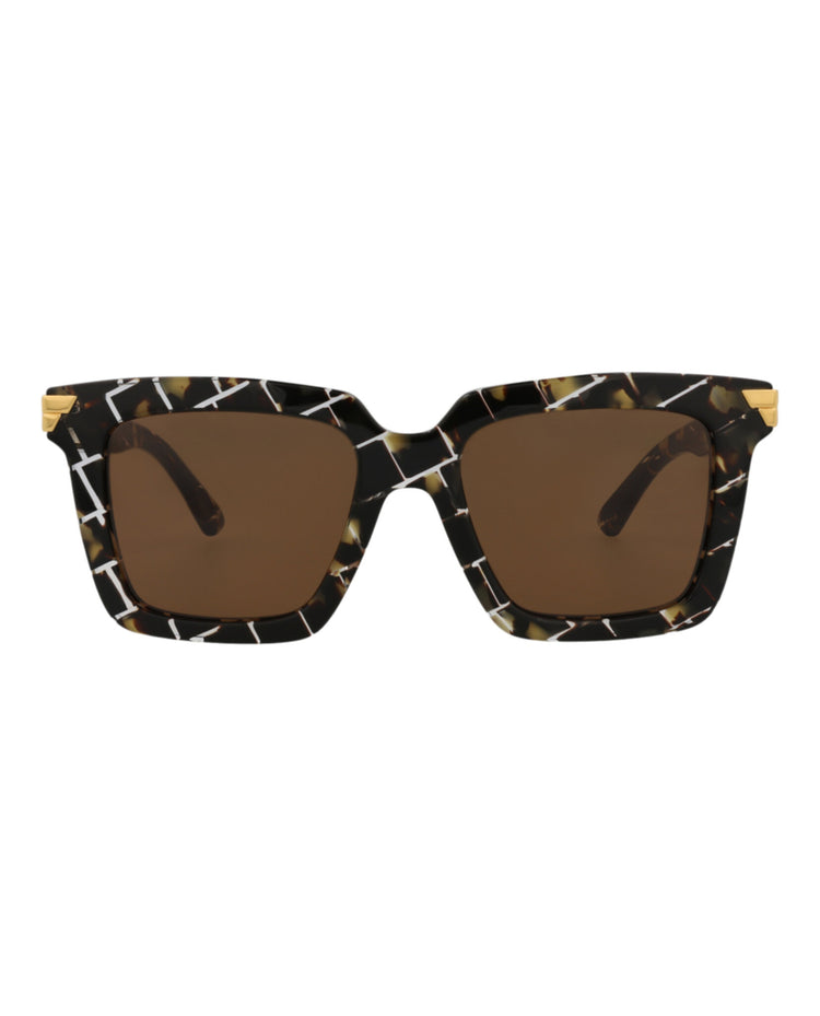 Bottega Veneta BV1005SA 002 Square/Rectangle Sunglasses