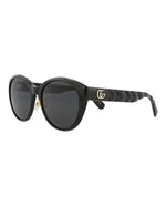 Gucci GG0814SKW 001 Oval Sunglasses