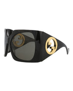 Gucci GG1255SW 001 Shield/Wrap Sunglasses