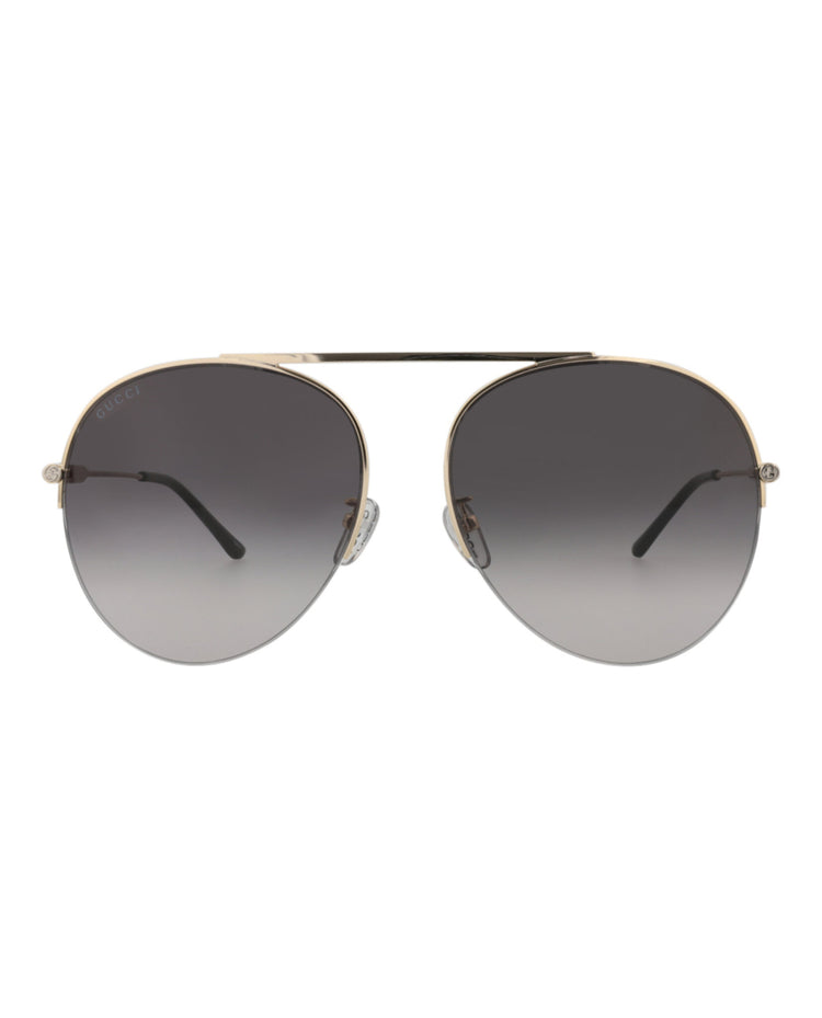 Gucci GG1413SW 001 Aviator Sunglasses