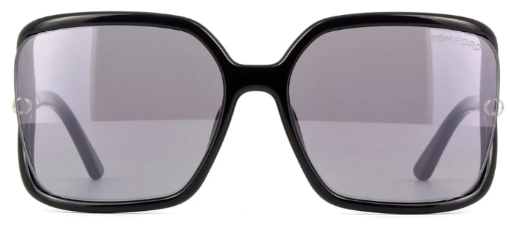 TOM FORD SOLANGE-02 01C Oversized Square Sunglasses